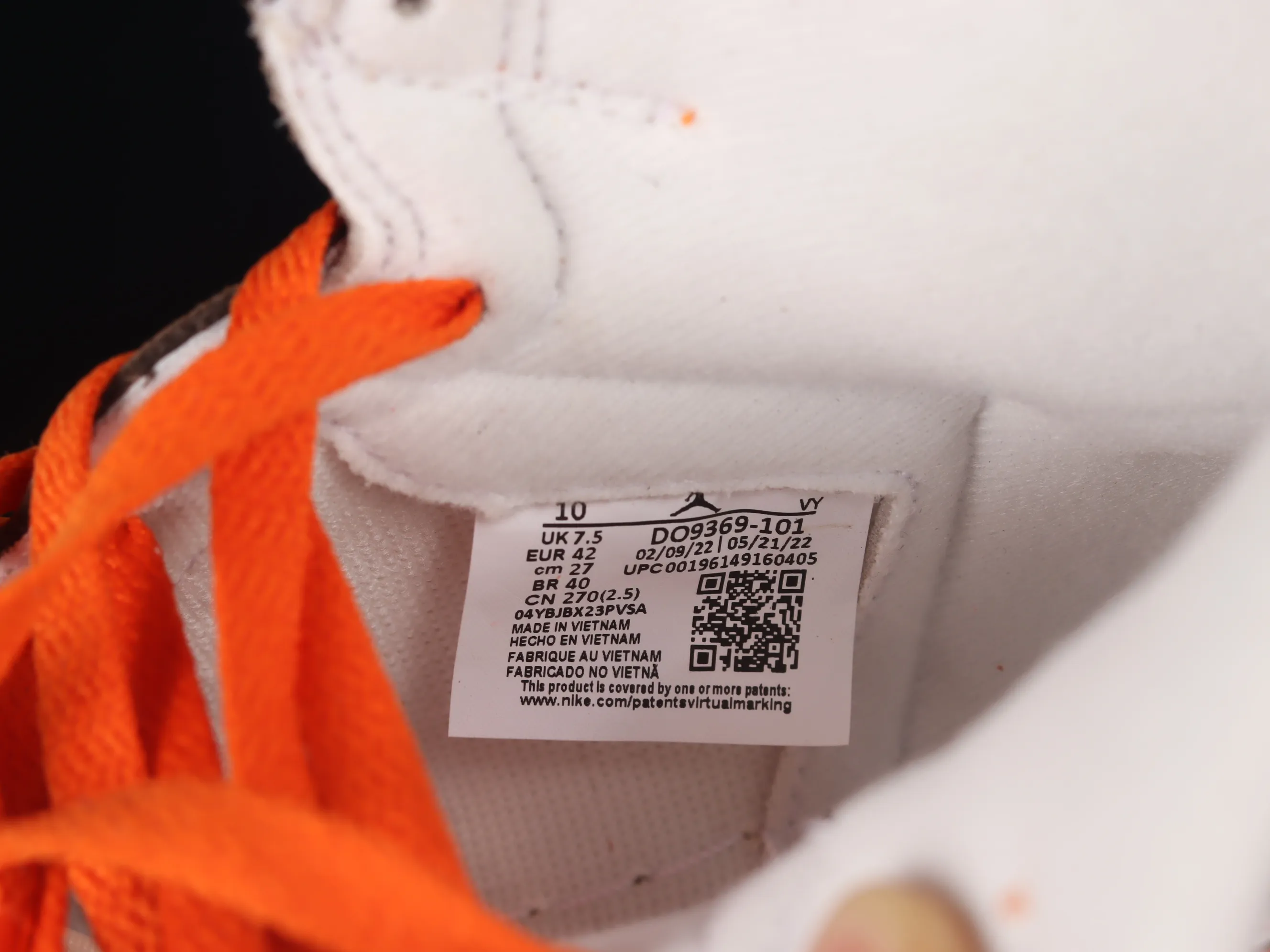 All categories Air Jordan Jordan series basketball shoes Air Jordan 1 High Pure original version Air Jordan 1 High OG "Starfish" AJ1 Joe 1 Hermes Orange high-top basketball shoes DO9369-101